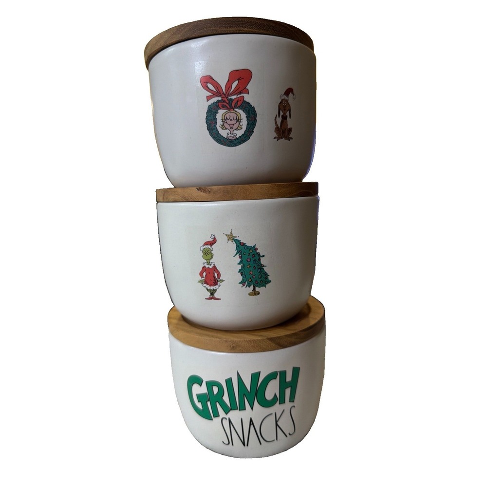 Hearth & Hand with Magnolia Cream Sugar Cellar Stoneware Dr Seuss Lot Of 3